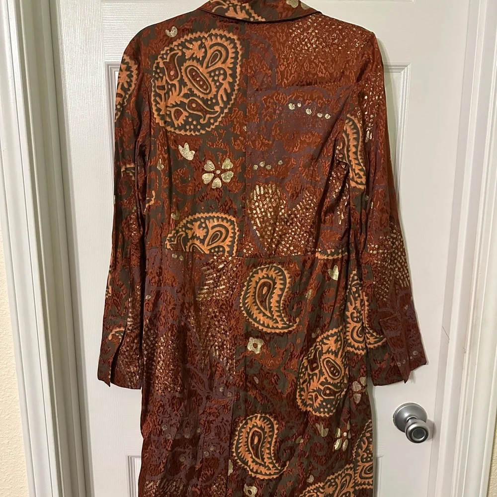 Free People Rust and Gray Patterned Jacket - Picture 4 of 4